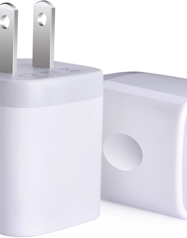 USB Wall Charger, Charger Adapter AILKIN 2Pack 2.1A Dual Port Quick Plug